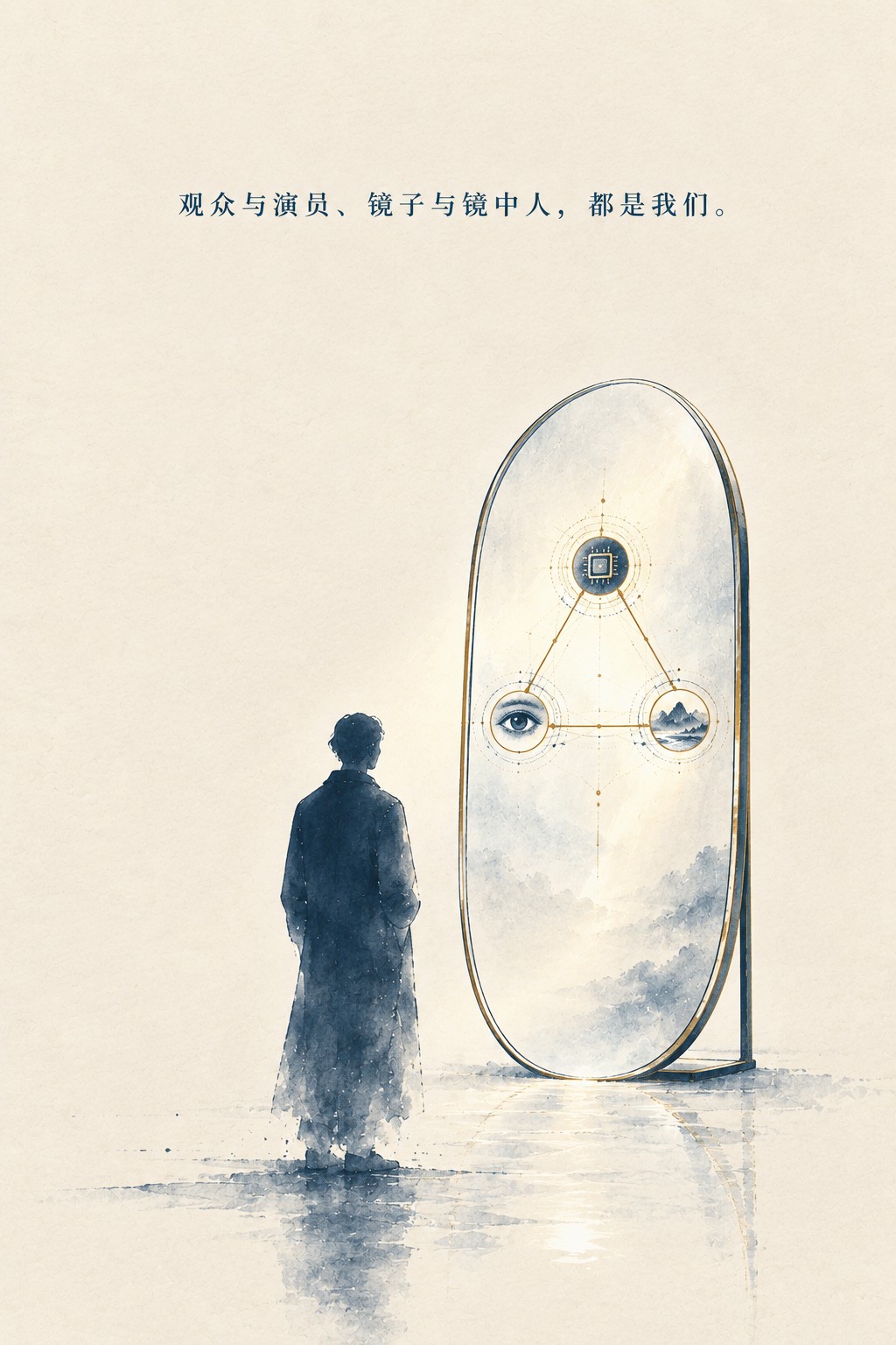 镜子:AI 照见的是"符号—意识—世界"的完整三角形,也就是我们自身